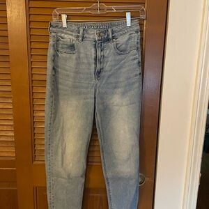 American Eagle Outfitters Women's Light Blue High Rise Jeans